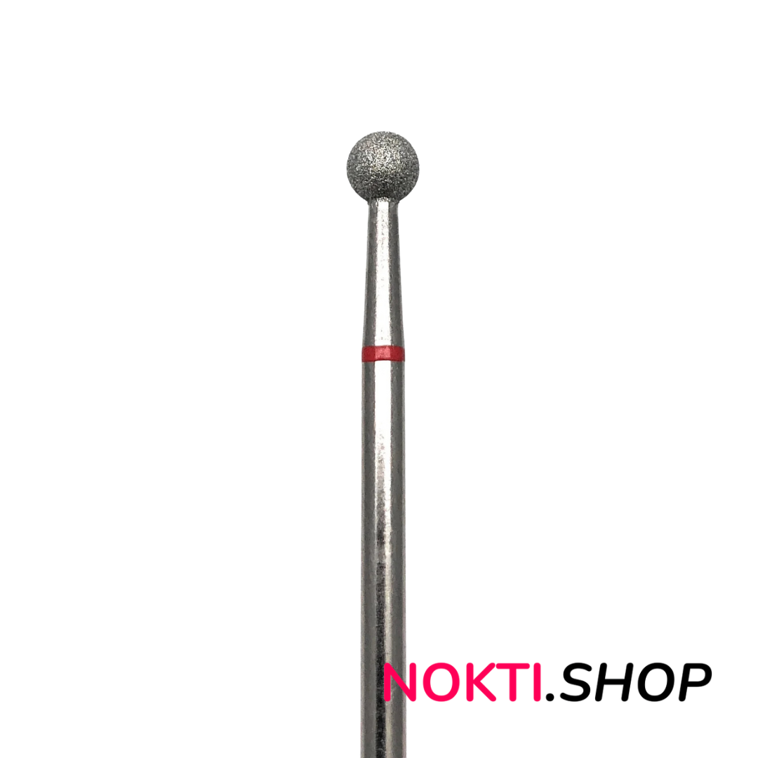 Dijamantski nastavak za el. turpiju kuglica, crveni pojas 033