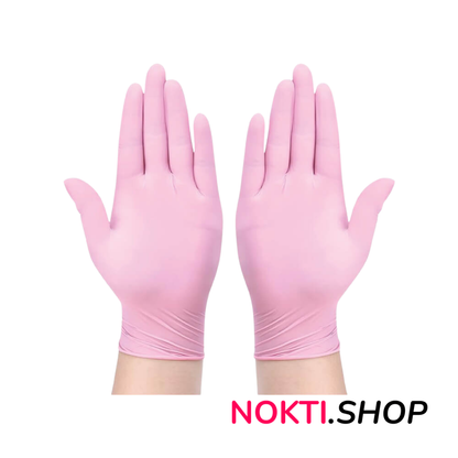 Rukavice nitril ROZE M 100 komada