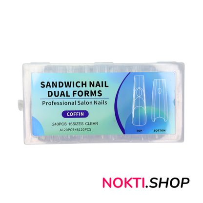 Sendvič dual tipse za nokte 240 kom – Balerina