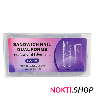 Sendvič dual tipse za nokte 240 kom – Kocka